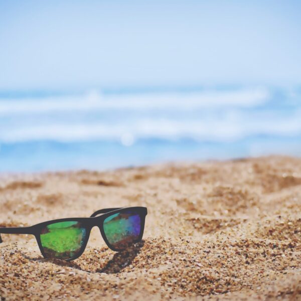 Sunglass on the beach