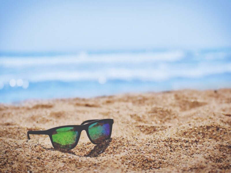Sunglass on the beach